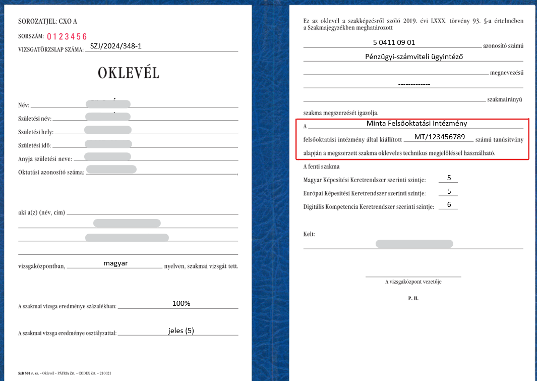 Elektronikus Vizsgaügyviteli Információs Rendszer > Bizonyítvány / Oklevél kiállítás, nyomtatás > image2024-12-12_12-54-16.png
