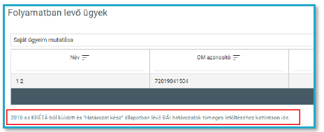 e-Ügyintézés > e-Ügyintézés > 04_BAI_Értesítők, határozatok letöltése egyben-link megjelenítése az intézményi nyitóoldalon.png